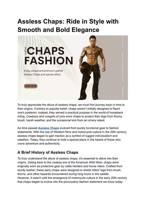 Assless Chaps : Free Download, Borrow, and Streaming : .